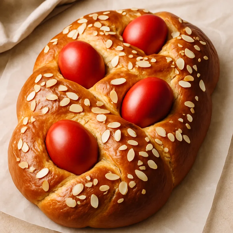 Tsoureki (Griechisches Oster-Hefezopf)