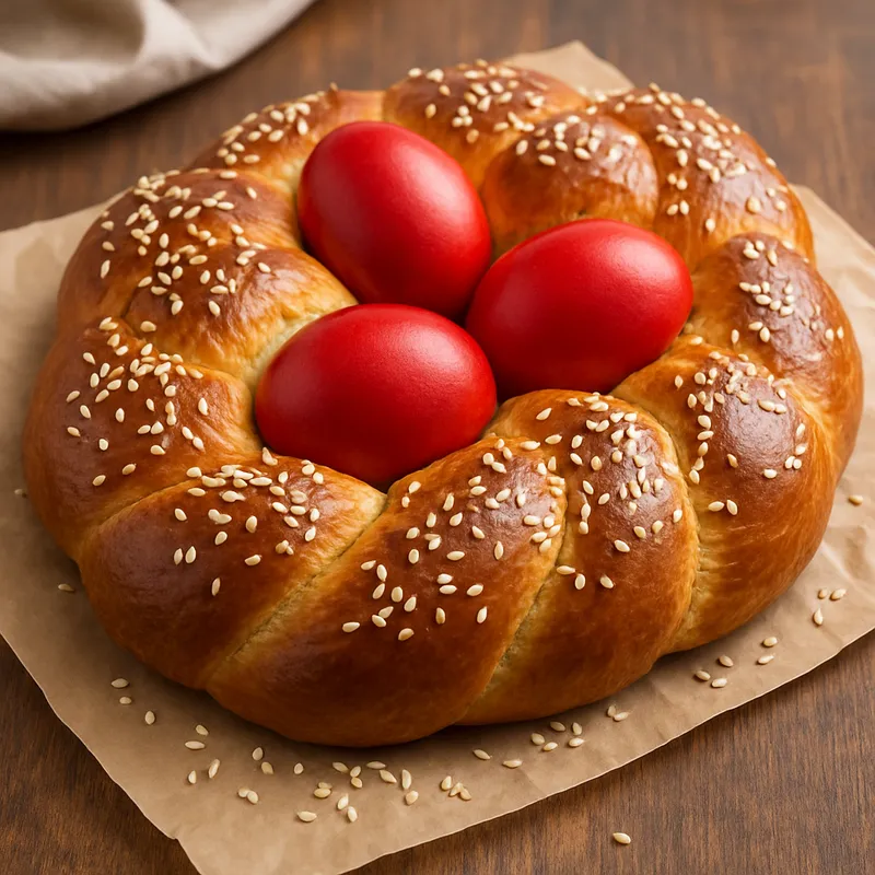 Tsoureki (Griechisches Ostergebäck)