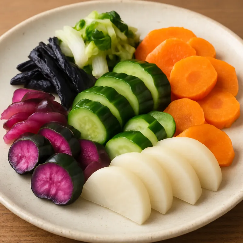 Tsukemono (Japanisches Gemischtes Eingelegtes Gemüse)