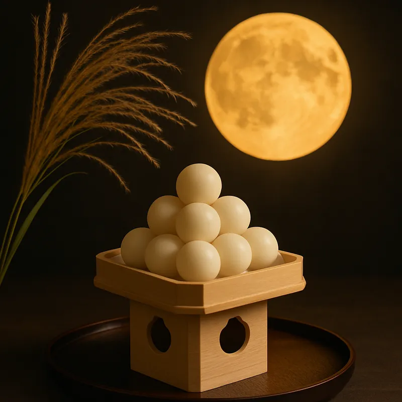 Tsukimi Dango (Reisklöße zur Herbstmondbetrachtung)