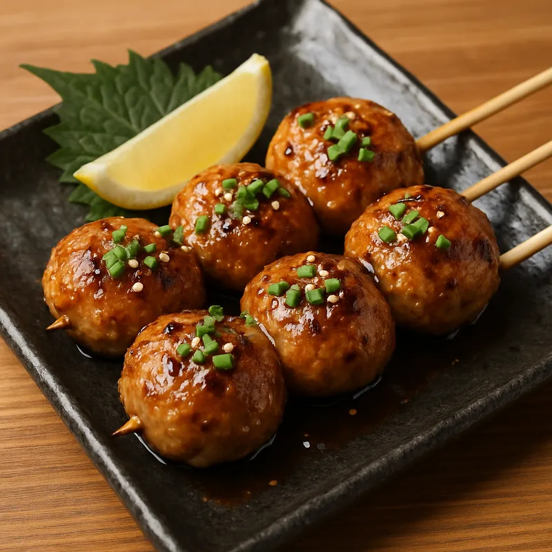 Tsukune Izakaya (Fleischbällchen-Spieße)