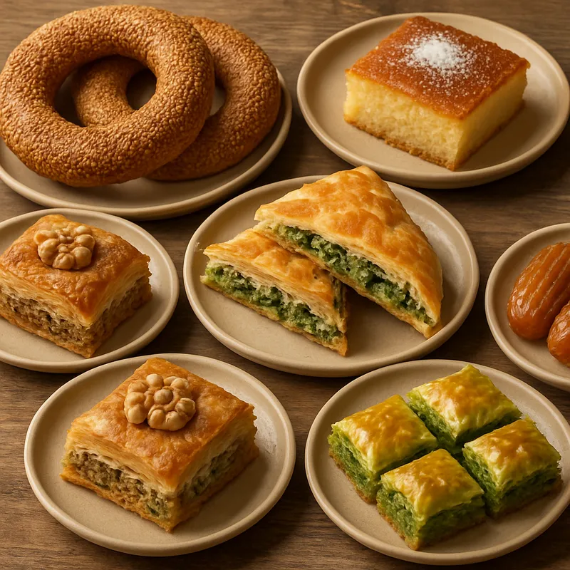 Türkische Bäckerei-Kuchenauswahl
