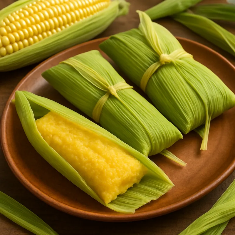 Uchepos aus Michoacan (Mexikanische süße Maistamales)