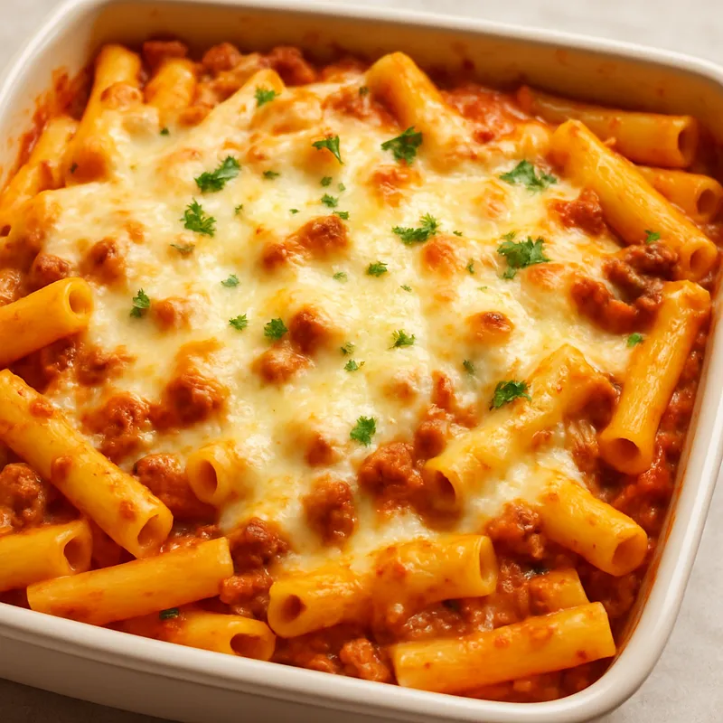 Überbackene Ziti