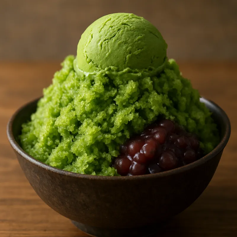 Ujikintoki (Matcha-Eisgranita)