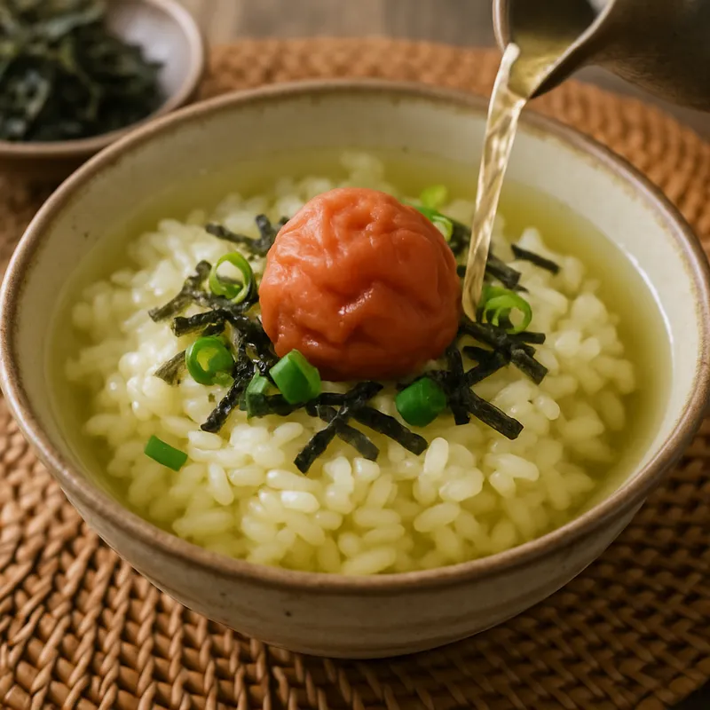 Umeboshi Chazuke (Pflaumen-Tee-Reis)