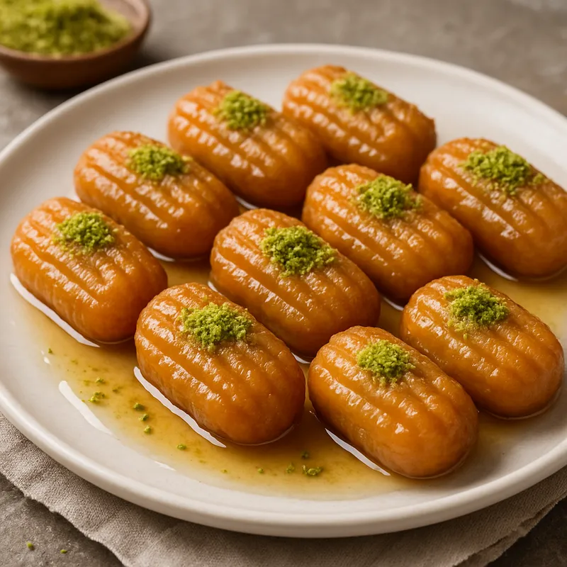 Vezir Parmağı (Vizier's Finger Pastry with Syrup)