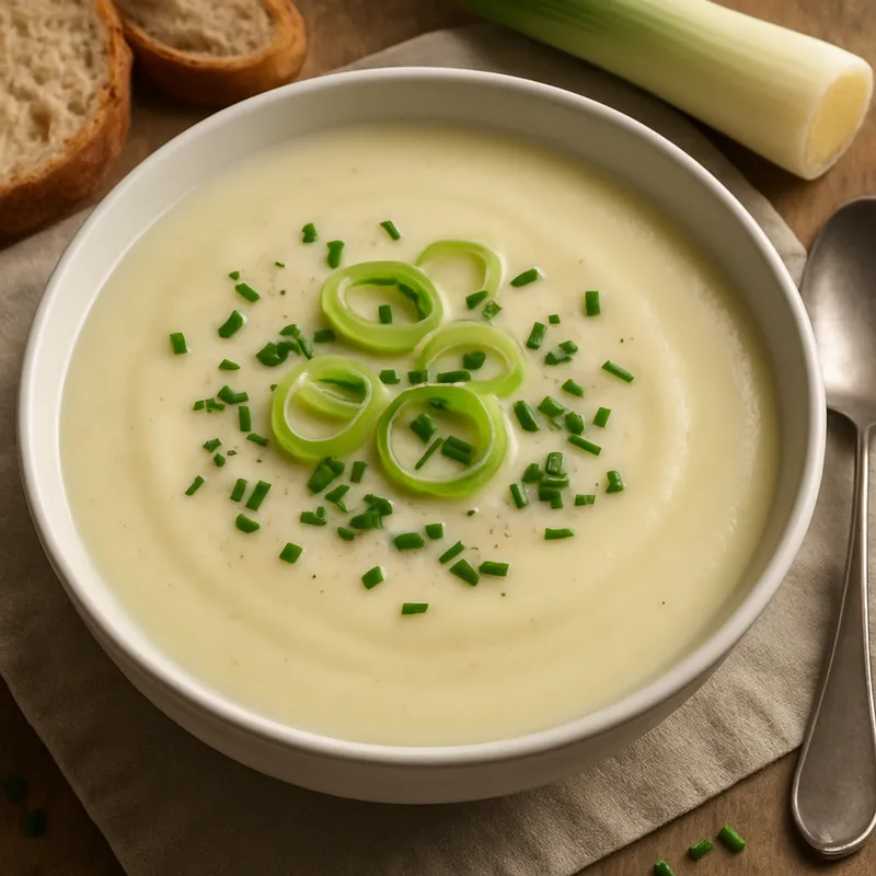 Vichyssoise (Kalte Kartoffel-Lauch-Suppe)