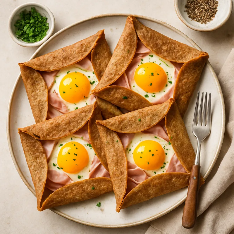 Vollständige Buchweizen-Galettes