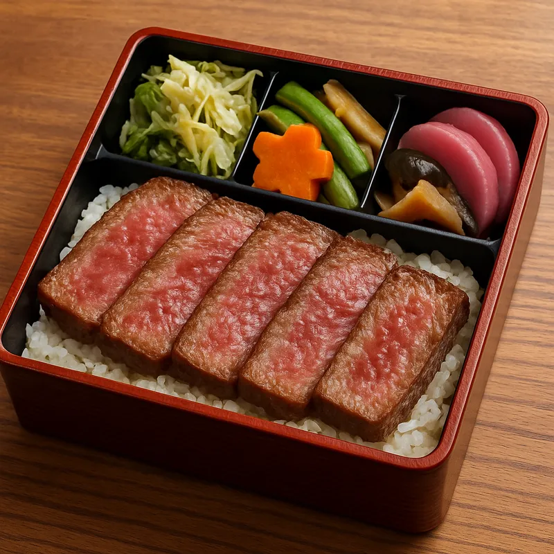 Wagyu Bento (Japanische Wagyu-Rindfleisch-Bentobox)