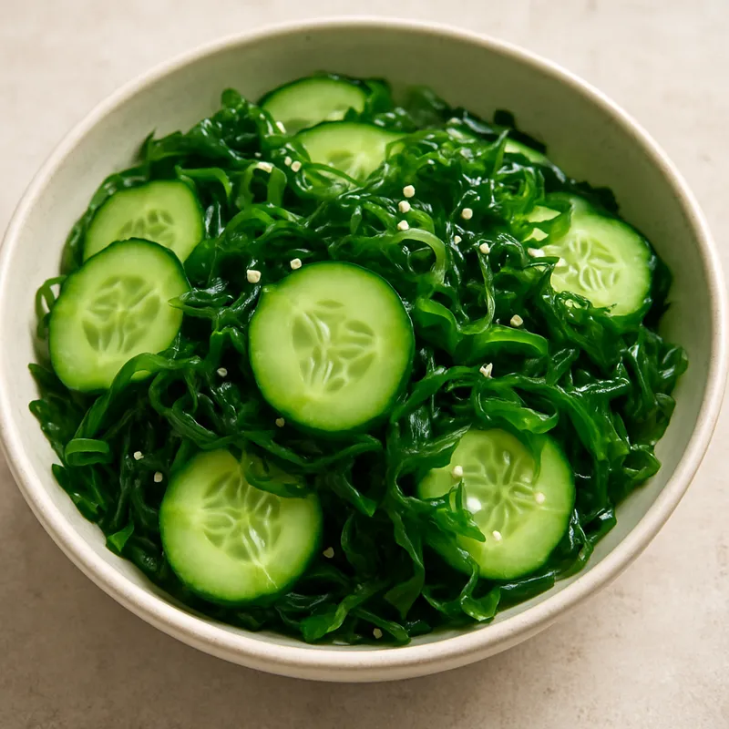 Wakame-Gurkensalat