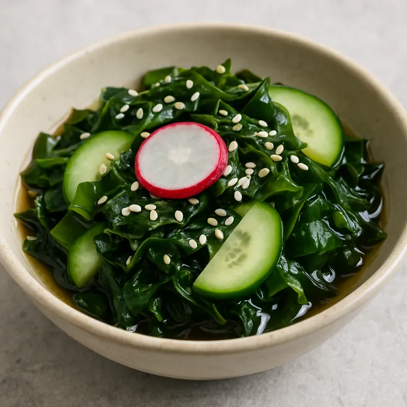 Wakame Sunomono (Algen-Essig-Salat)