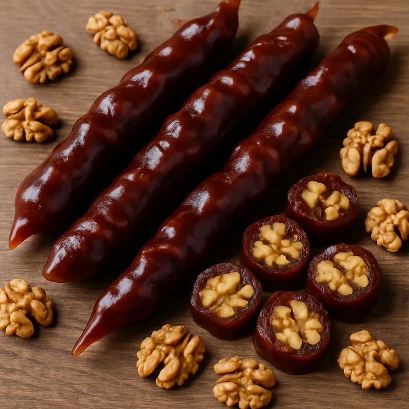 Walnuss-Churchkhela-Snack (Cevizli Sucuk)