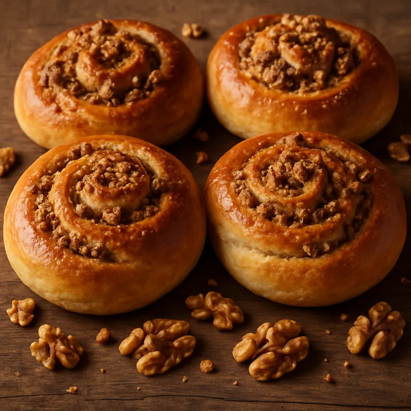 Walnussbrötchen (Cevizli Çörek)