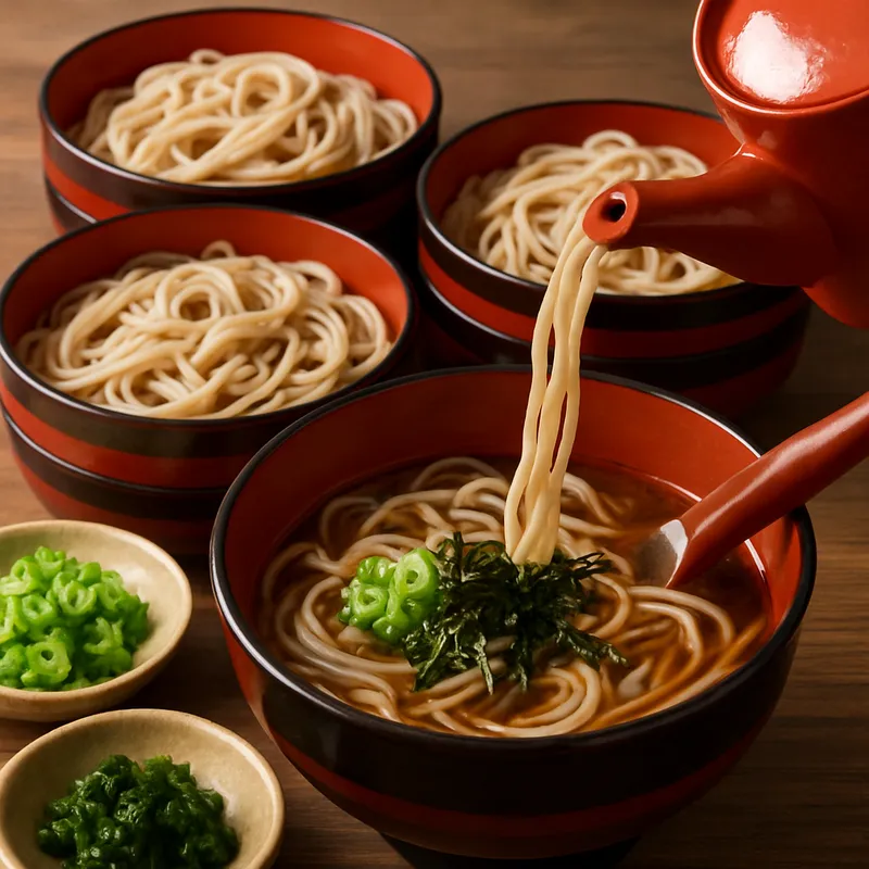 Wanko Soba (Nudeln aus Iwate)
