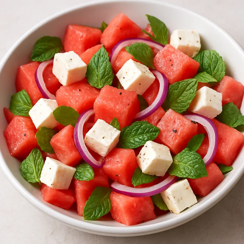 Wassermelonen-Feta-Salat