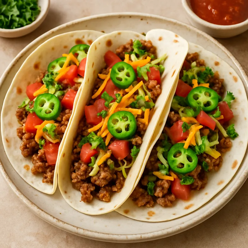Weiche Mehl-Tortilla-Tacos
