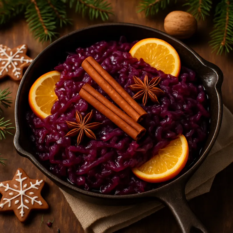 Weihnachtlicher Rotkohl