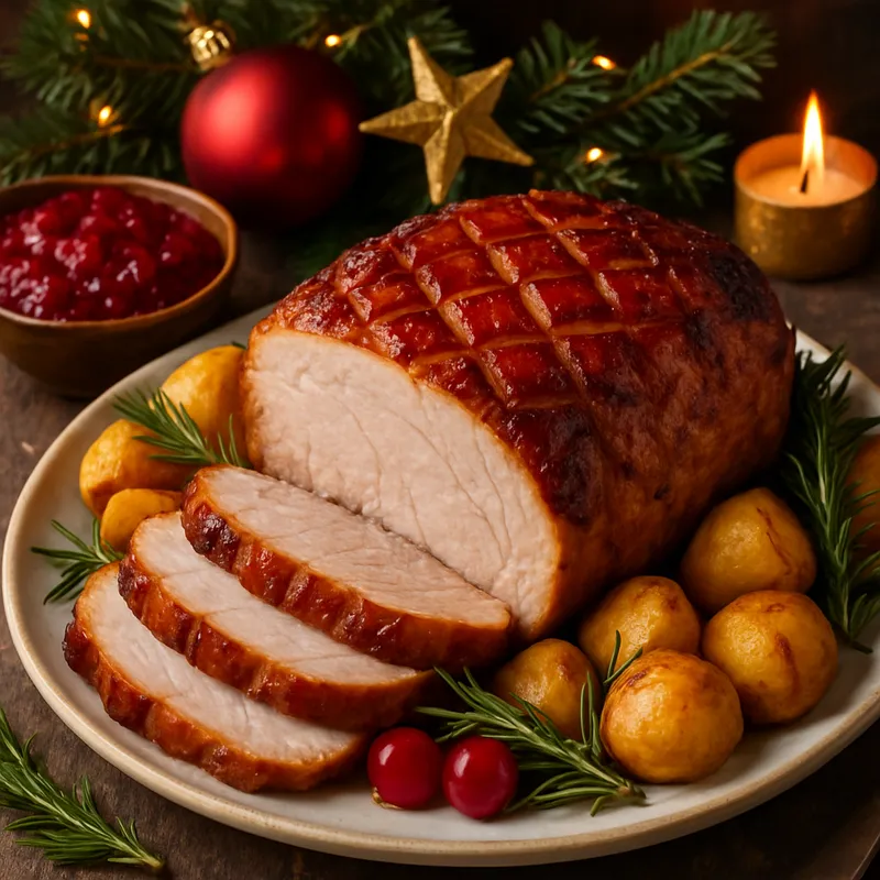 Weihnachtlicher Schweinebraten
