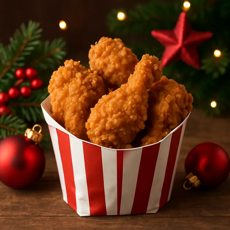 Weihnachts-Fried-Chicken (KFC-Style)