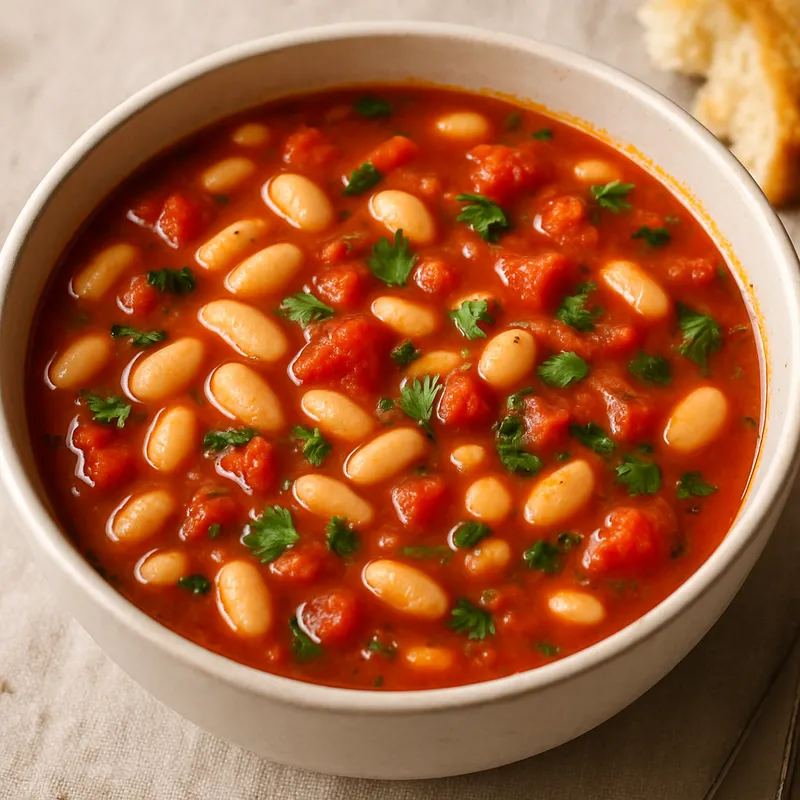Weiße Bohnen-Tomatensuppe