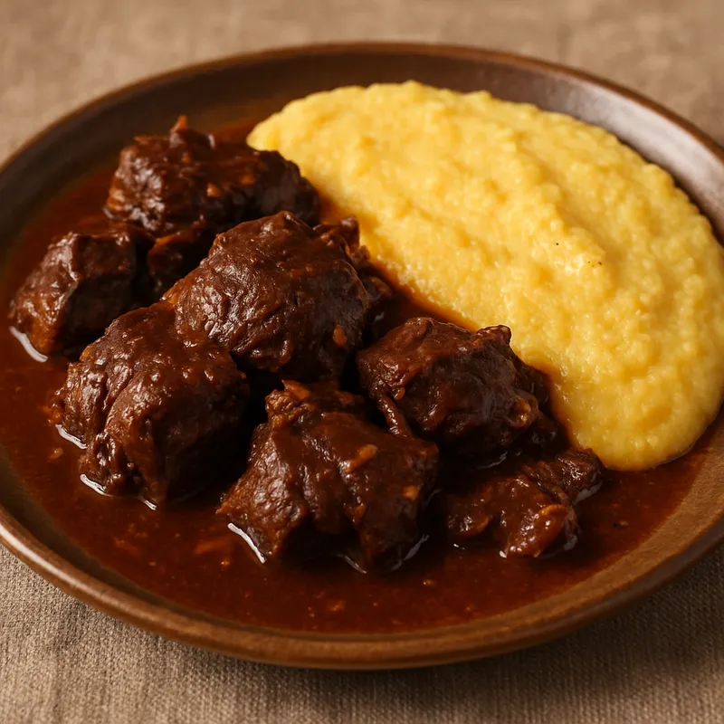 Wildschwein mit Polenta