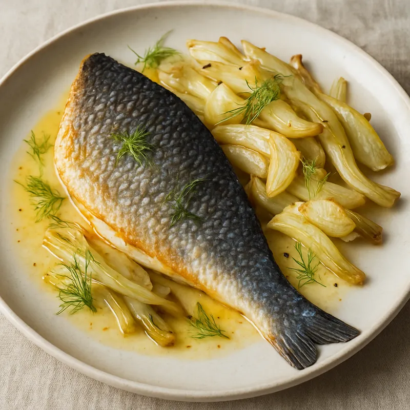 Wolfsbarsch mit Fenchel