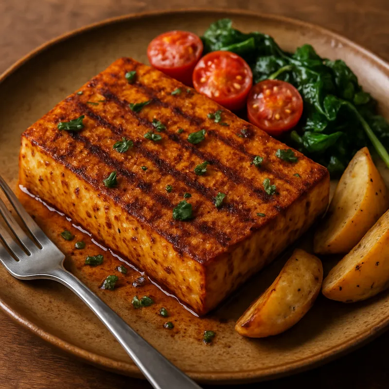 Würziges Tofu-Steak