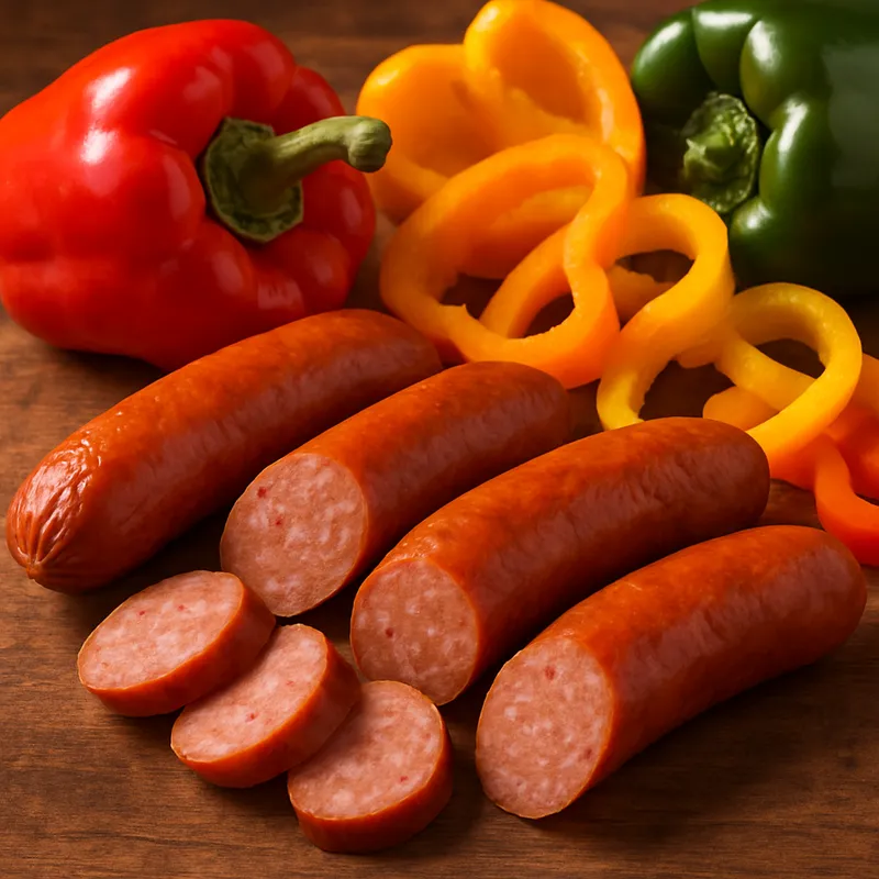 Wurst mit Paprika