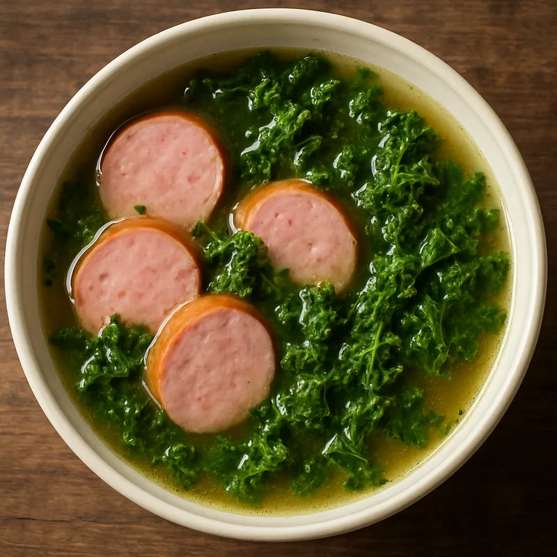 Wurstbrühe mit Grünkohl