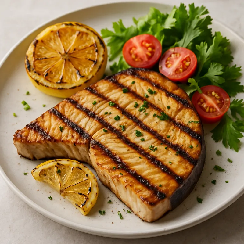 Xifias Scharas (Gegrillter Schwertfisch)