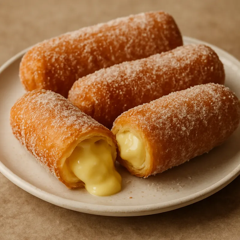 Xuixos (Katalanisches frittiertes Cremegbäck)