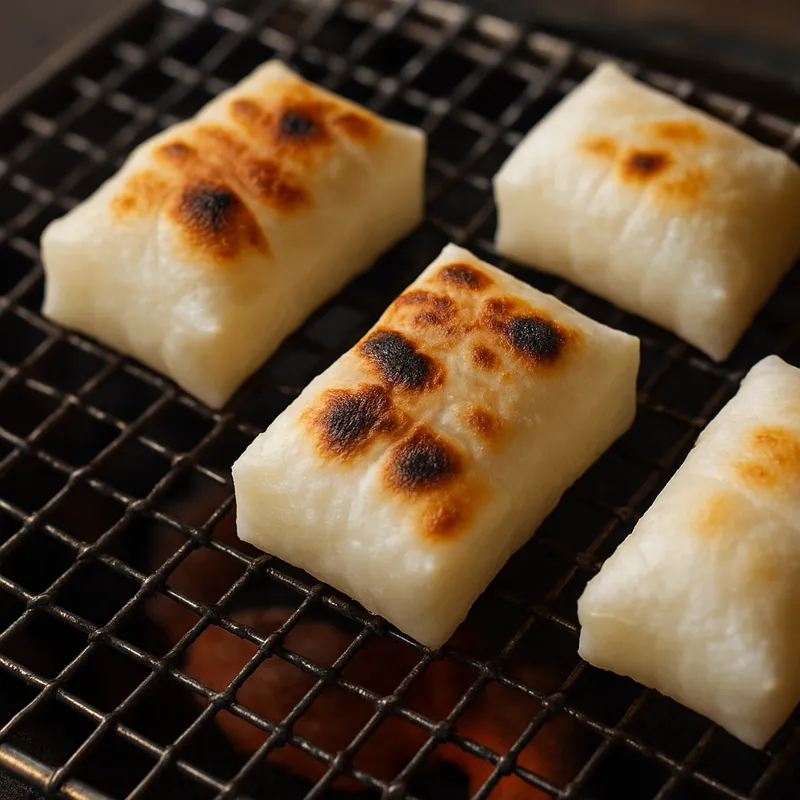 Yaki Mochi (Gegrillter Reiskuchen)