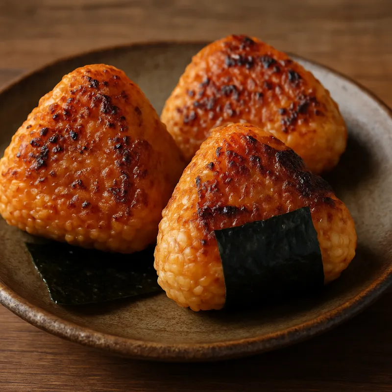 Yaki Onigiri (Gegrillte Reisbällchen)