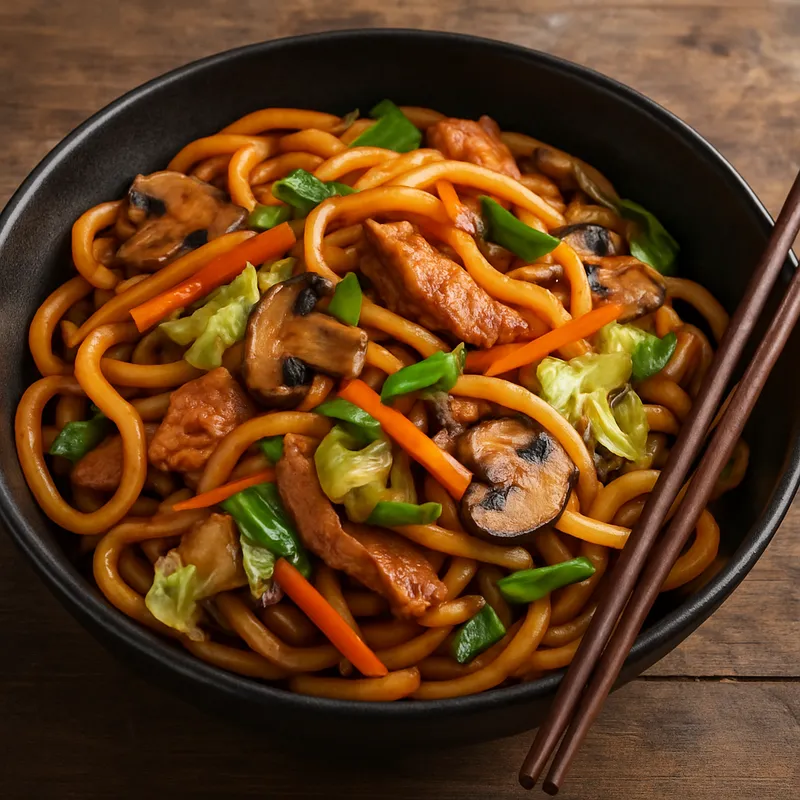 Yaki Udon (Gebratene Udon-Nudeln)