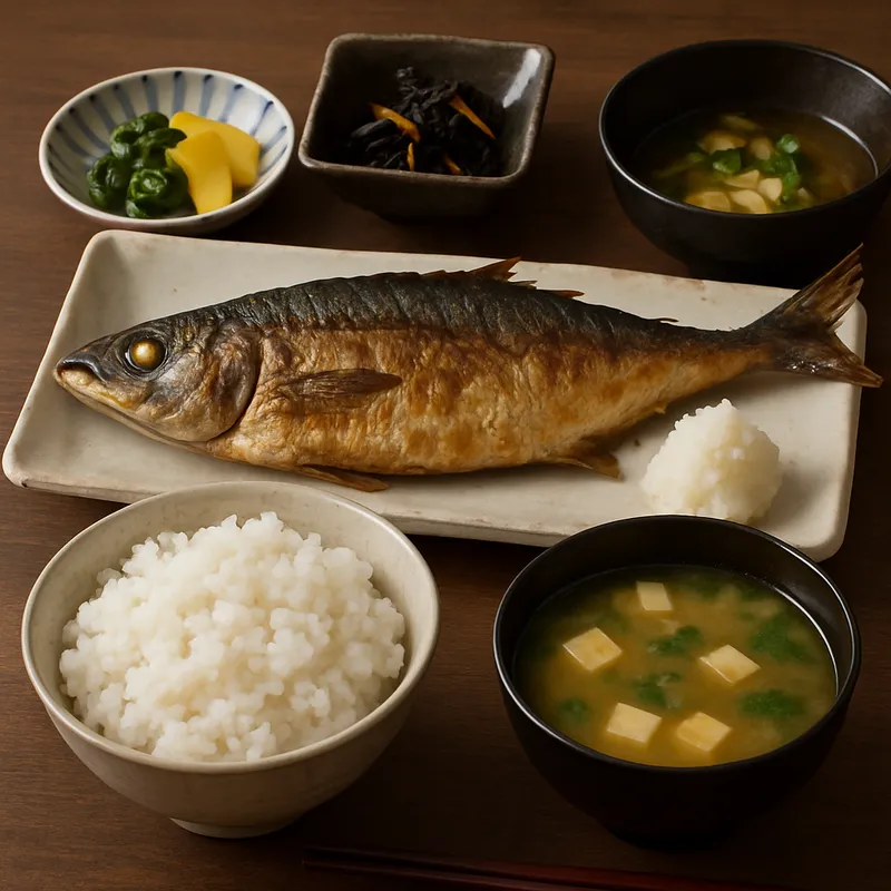 Yakizakana Teishoku (Gegrilltes Fisch-Set)