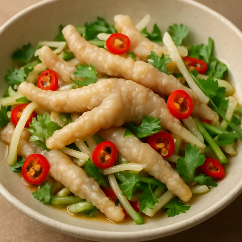 Yam Chin Kai (Hühnerfüße-Salat)