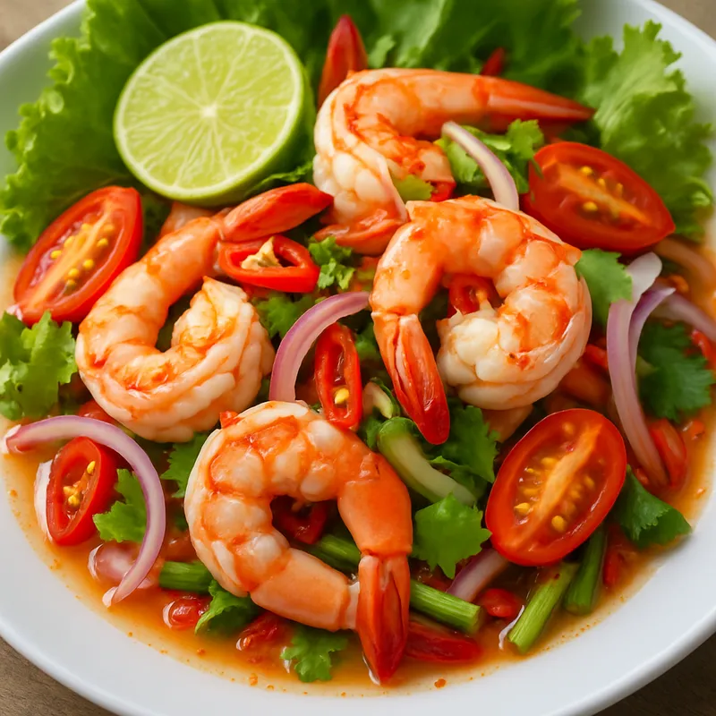 Yam Goong (Scharf-würziger Garnelensalat)