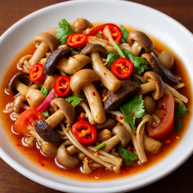 Yam Het Pilzsalat Scharf