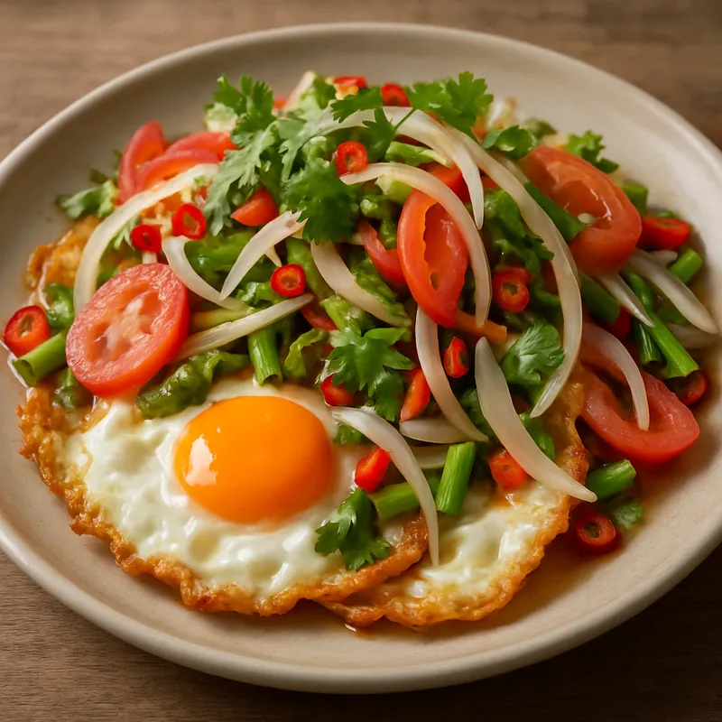 Yam Kai Dao (Spiegeleisalat)