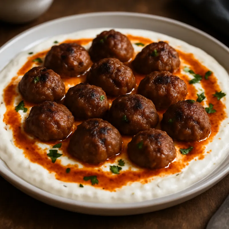 Yoğurtlu Köfte (Meatball in Yogurt)