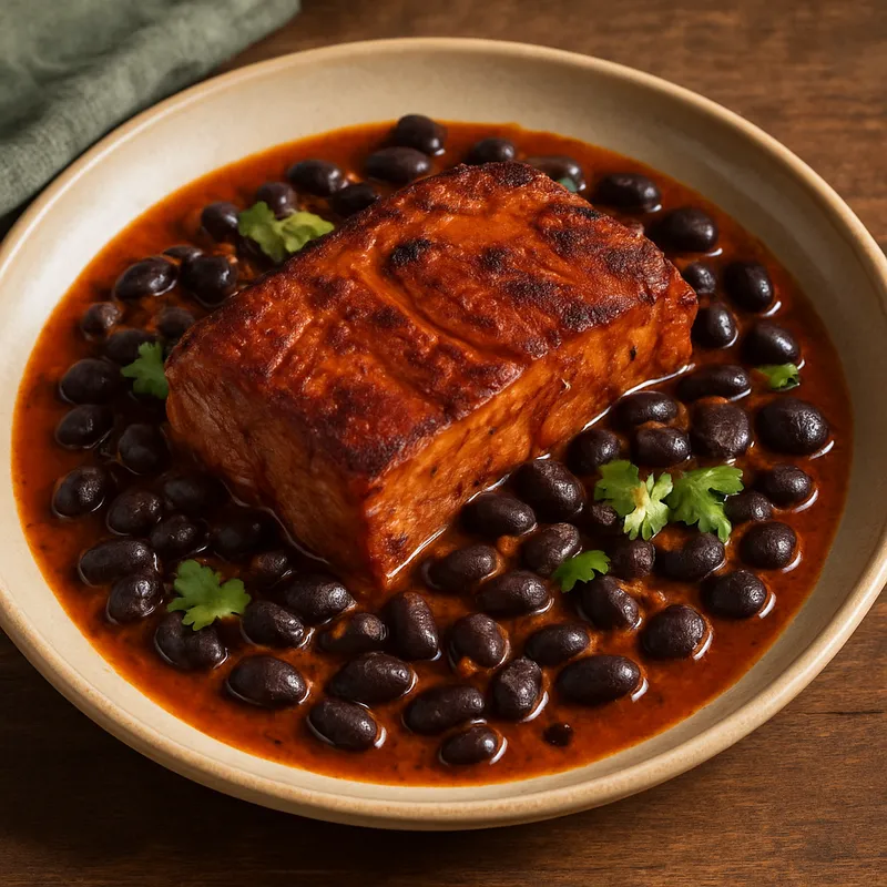 Yucatán-Schweinefleisch mit Bohnen