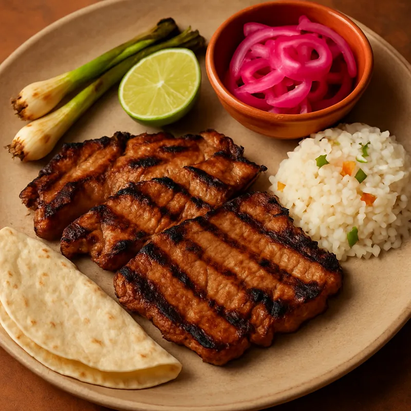 Yucatan Poc Chuc (Gegrilltes mariniertes Schweinefleisch)