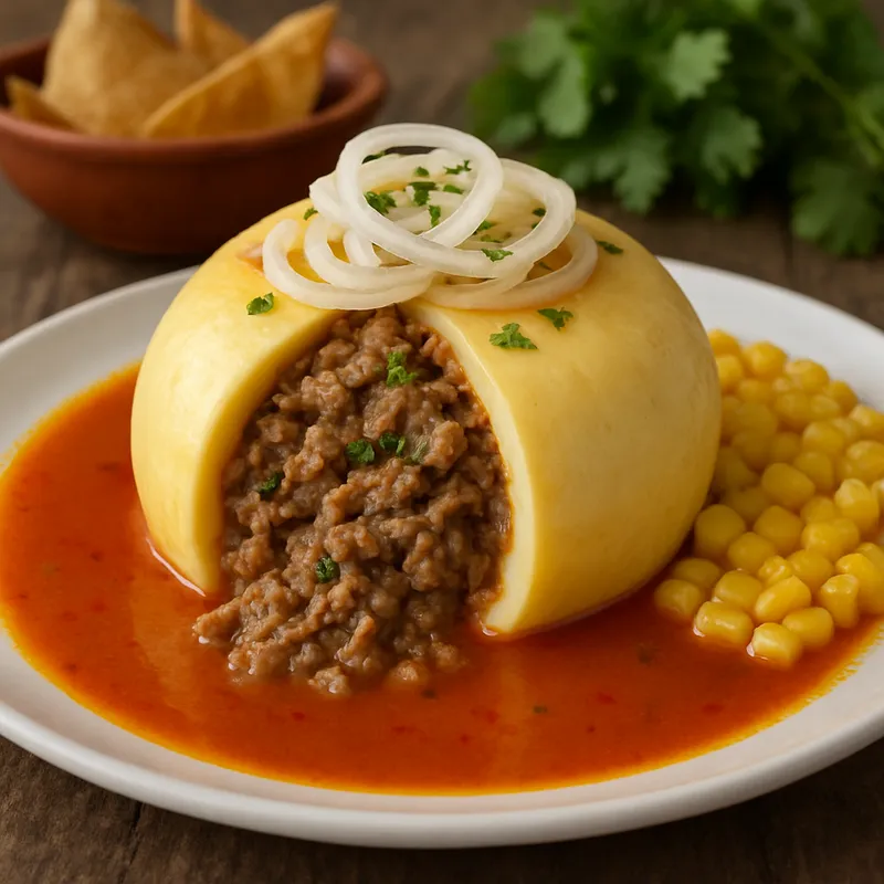 Yucatan Queso Relleno (Gefüllter Käse)