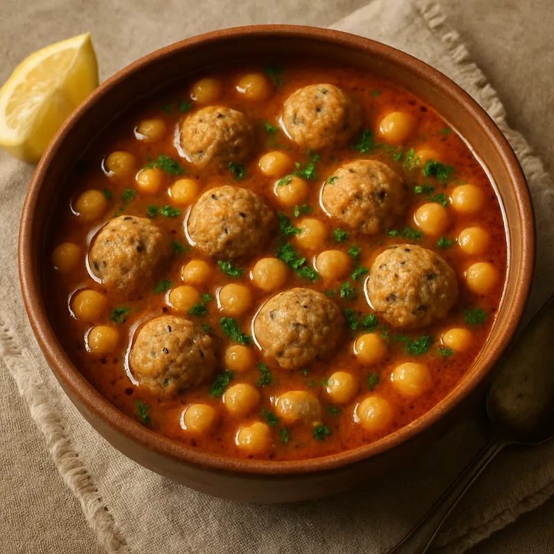 Yuvalama (Kofta-Kichererbsensuppe aus Gaziantep)