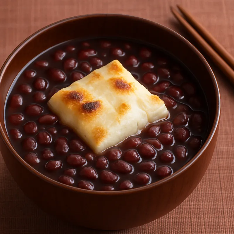 Zenzai (Dicke Rote-Bohnen-Suppe)