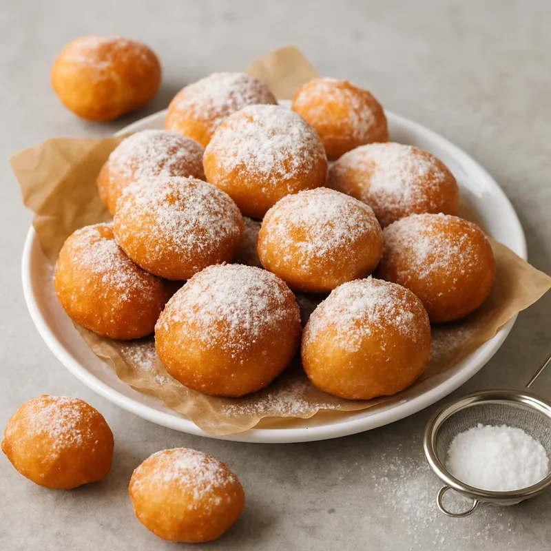 Zeppole Fritte (Frittierte italienische Krapfen)