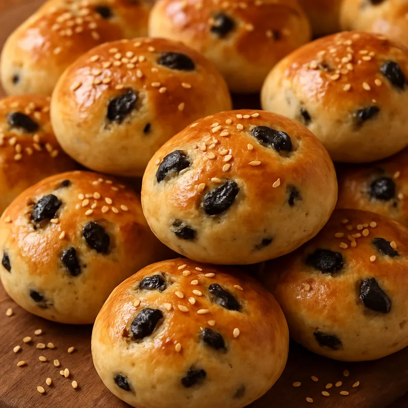 Zeytinli Poğaça (Türkische Brötchen mit Oliven)