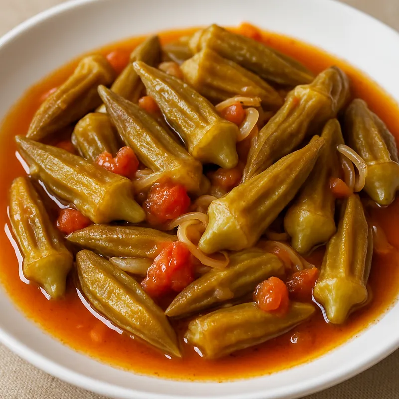Zeytinyagli Bamya (Okra in Olivenöl)