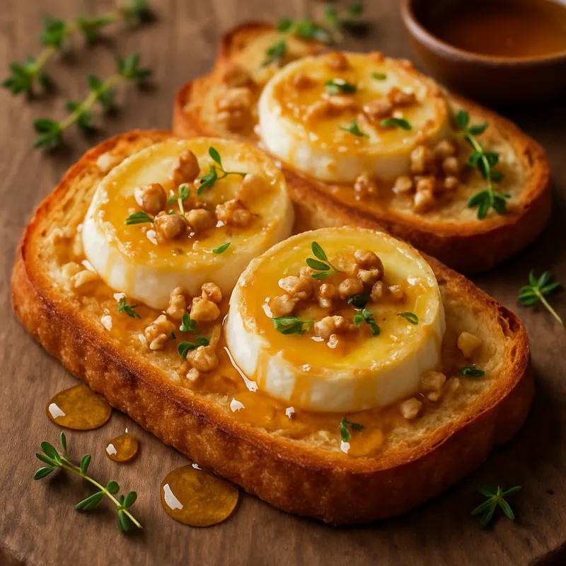 Ziegenkäse-Honig-Toast